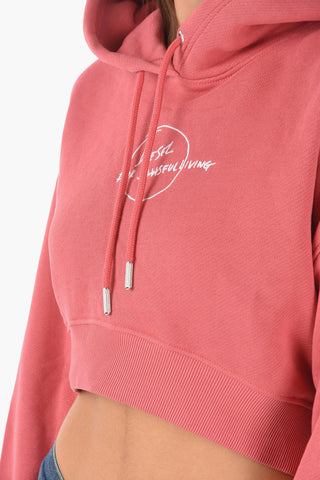 Hooded F-KRAL Crop Sweatshirt