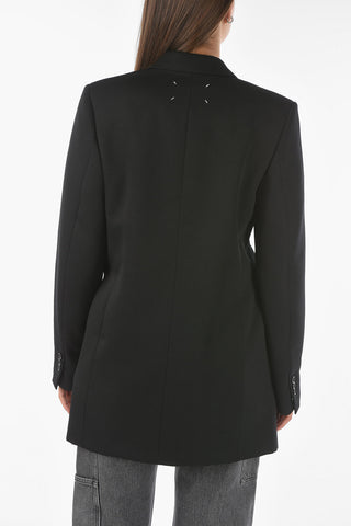 MM1 Stretched Fabric Blazer with Self-tie Belt