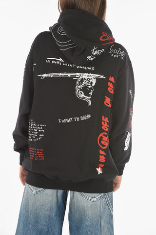 Printed Embroidered F-EXA Hoodie