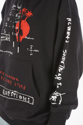 Printed Embroidered F-EXA Hoodie