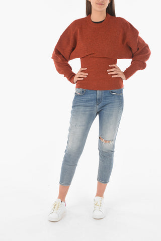 Batwing-sleeved M-BRUNS Sweater