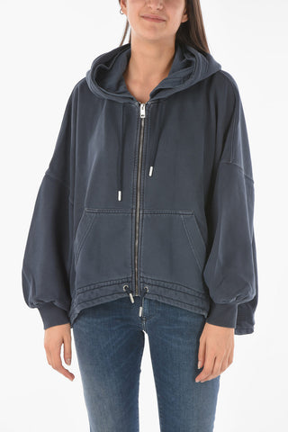 Hooded F-BALI Zip-up Sweatshirt with Print