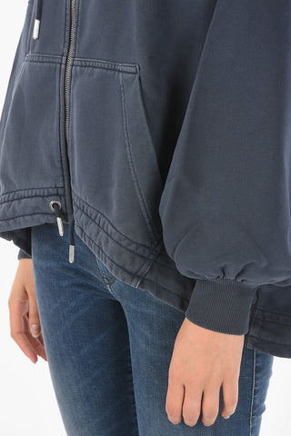 Hooded F-BALI Zip-up Sweatshirt with Print