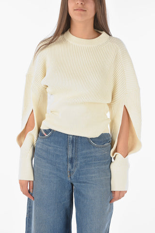 Cut-Out Detail M-SYLVANIA Belted Sweater
