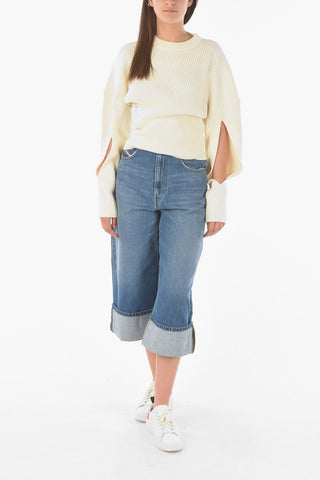 Cut-Out Detail M-SYLVANIA Belted Sweater