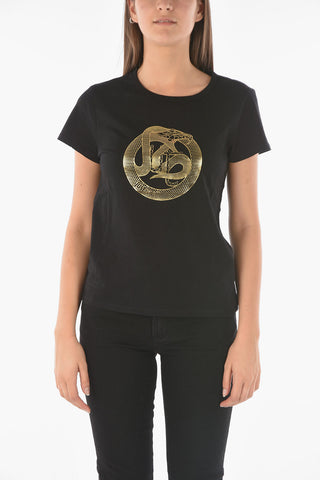 Golden printed Crew-neck T-shirt