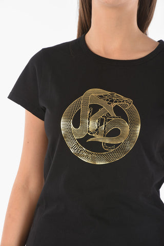 Golden printed Crew-neck T-shirt