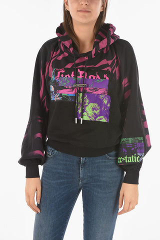 Hooded F-BIORG Sweatshirt with Print