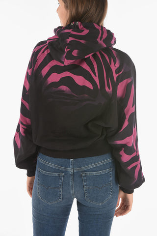 Hooded F-BIORG Sweatshirt with Print