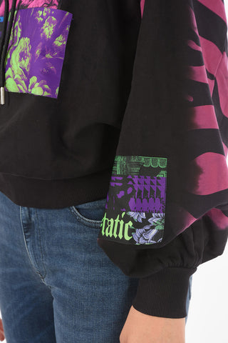 Hooded F-BIORG Sweatshirt with Print