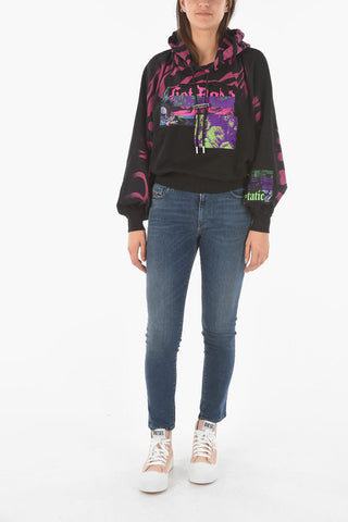 Hooded F-BIORG Sweatshirt with Print