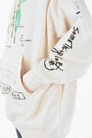 All-over Printed F-EXA Hooded Sweatshirt with Maxi Pocket
