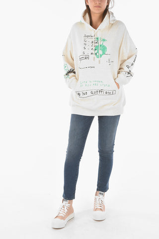 All-over Printed F-EXA Hooded Sweatshirt with Maxi Pocket