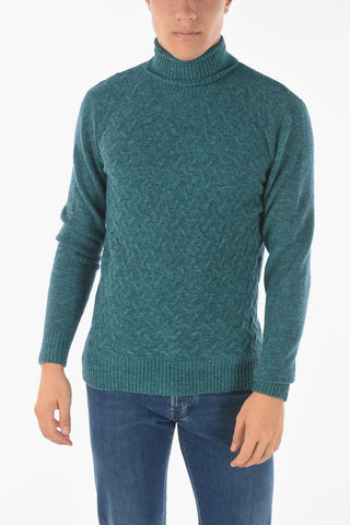 CC COLLECTION Turtleneck AGATA Jacquard Pullover