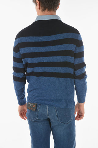 CC COLLECTION Pullover Girocollo AGATA a Righe Awning