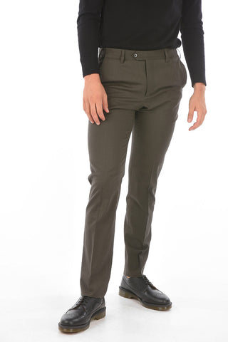 Virgin Wool LEADER Slack Pants with 4 pockets