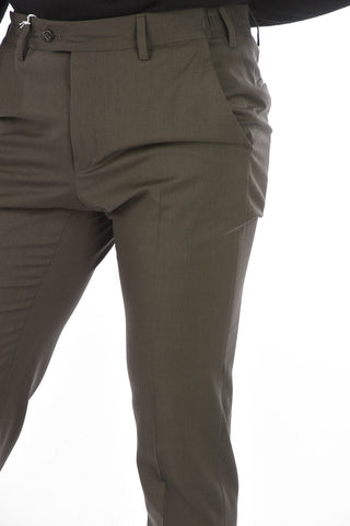 Virgin Wool LEADER Slack Pants with 4 pockets