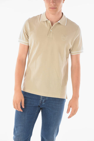 Embroidered Emblem PIQUET Cotton Polo
