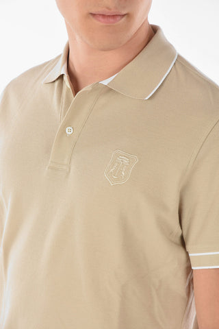 Embroidered Emblem PIQUET Cotton Polo