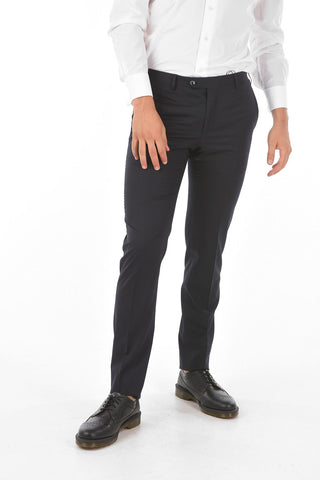 Pantaloni Slack ACADEMY CERIMONY in Lana Vergine a 4 Tasche