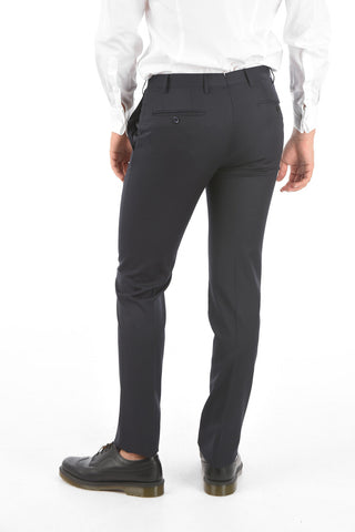 Pantaloni Slack ACADEMY CERIMONY in Lana Vergine a 4 Tasche
