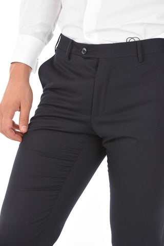 Pantaloni Slack ACADEMY CERIMONY in Lana Vergine a 4 Tasche