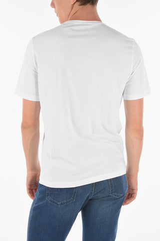 Crew Neck Printed Cotton T-Shirt