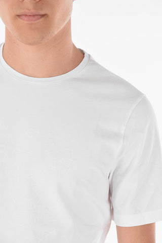 Crew Neck Printed Cotton T-Shirt