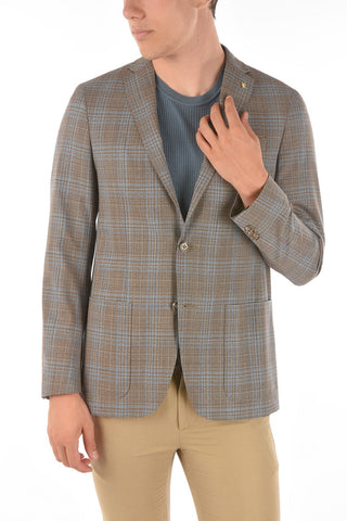 CC COLLECTION Tartan Motif RIGHT Half-lined Blazer