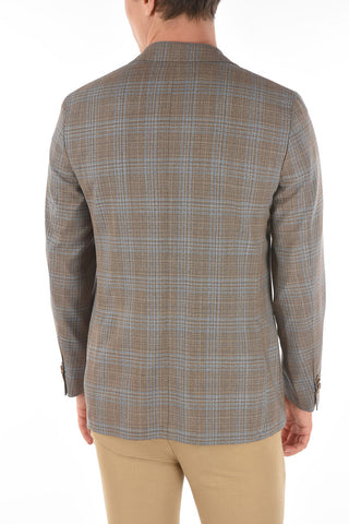 CC COLLECTION Tartan Motif RIGHT Half-lined Blazer
