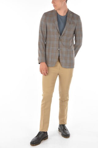 CC COLLECTION Tartan Motif RIGHT Half-lined Blazer
