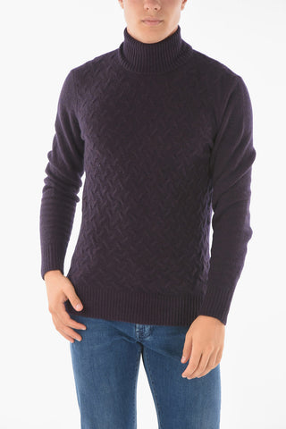 CC COLLECTION Turtleneck AGATA Jacquard Pullover