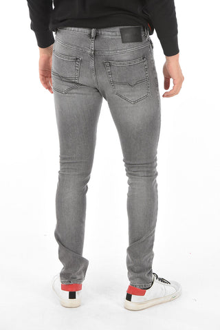 16cm Slim Fit D-LUSTER Jeans with Silver Button L32