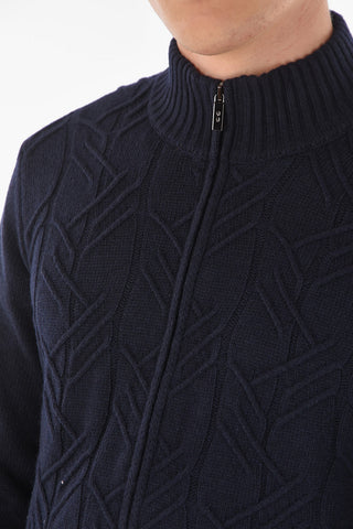 CC COLLECTION Mock Neck EVEREST Front Zipped Pullover