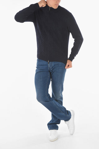 CC COLLECTION Mock Neck EVEREST Front Zipped Pullover