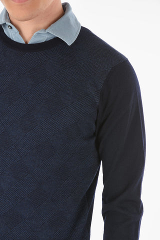 Maglia Girocollo MERIN con Motivo District Check
