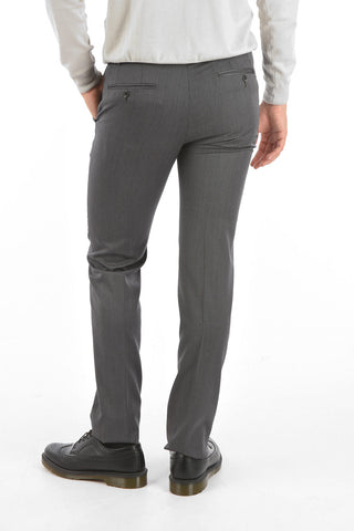 Virgin Wool ACADEMY CERIMONY Pinstriped Slack Pants