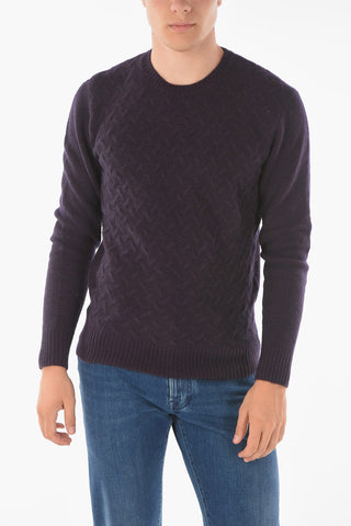 CC COLLECTION Crew Neck AGATA Jacquard Knitted Sweater