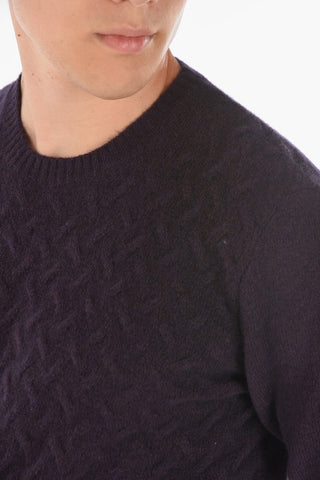 CC COLLECTION Crew Neck AGATA Jacquard Knitted Sweater