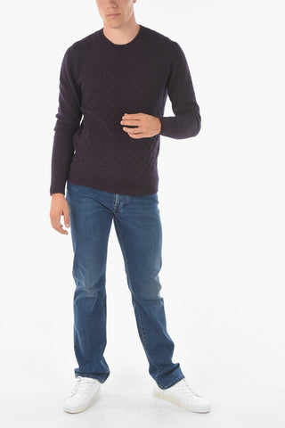 CC COLLECTION Crew Neck AGATA Jacquard Knitted Sweater