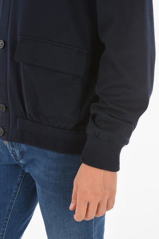 ID Foldable Hooded Sweatshirt with Button Fastening