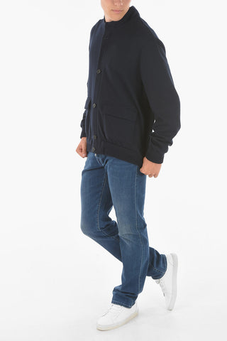 ID Foldable Hooded Sweatshirt with Button Fastening