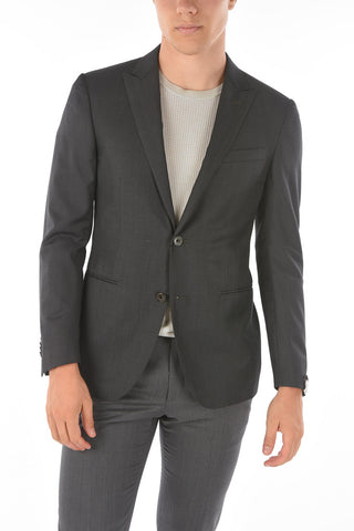 Virgin Wool ACADEMY CERIMONY Blazer with Peak Lapel
