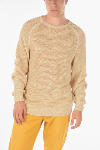 ID Linen-Blend Crewneck Sweater