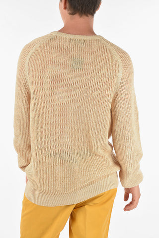 ID Linen-Blend Crewneck Sweater