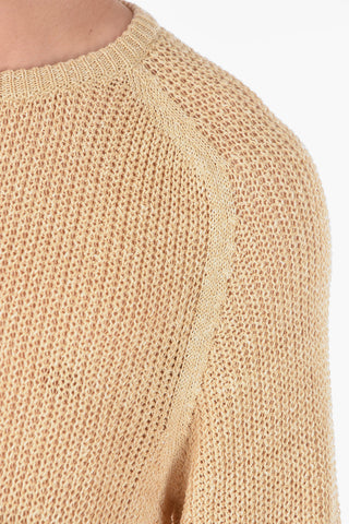 ID Linen-Blend Crewneck Sweater