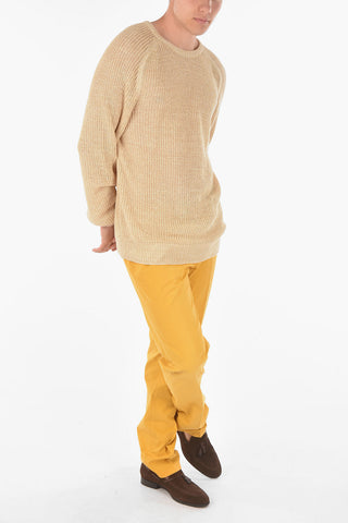 ID Linen-Blend Crewneck Sweater