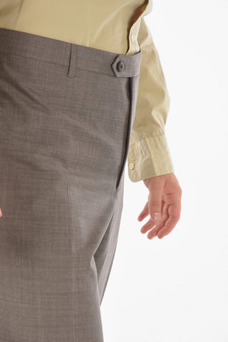Extrafine Virgin Wool LEADER Slack Pants
