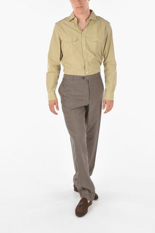 Extrafine Virgin Wool LEADER Slack Pants