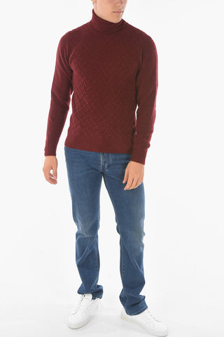 CC COLLECTION Turtleneck AGATA Jacquard Pullover